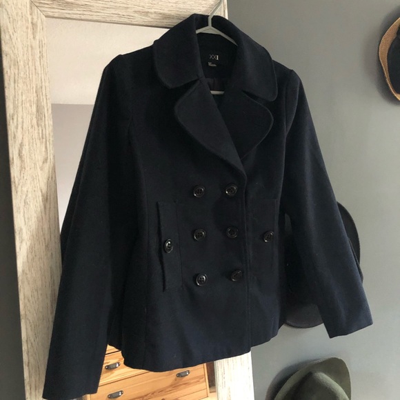 Navy blue Forever 21 Coat - Picture 6 of 8